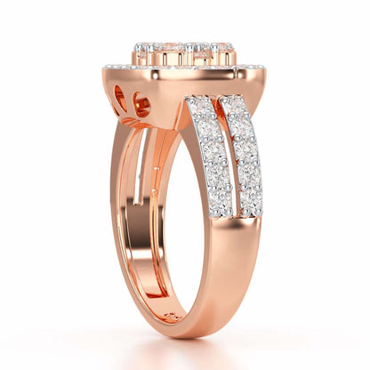 Divine Ilana Silver Ring - Rose Gold - Image 3