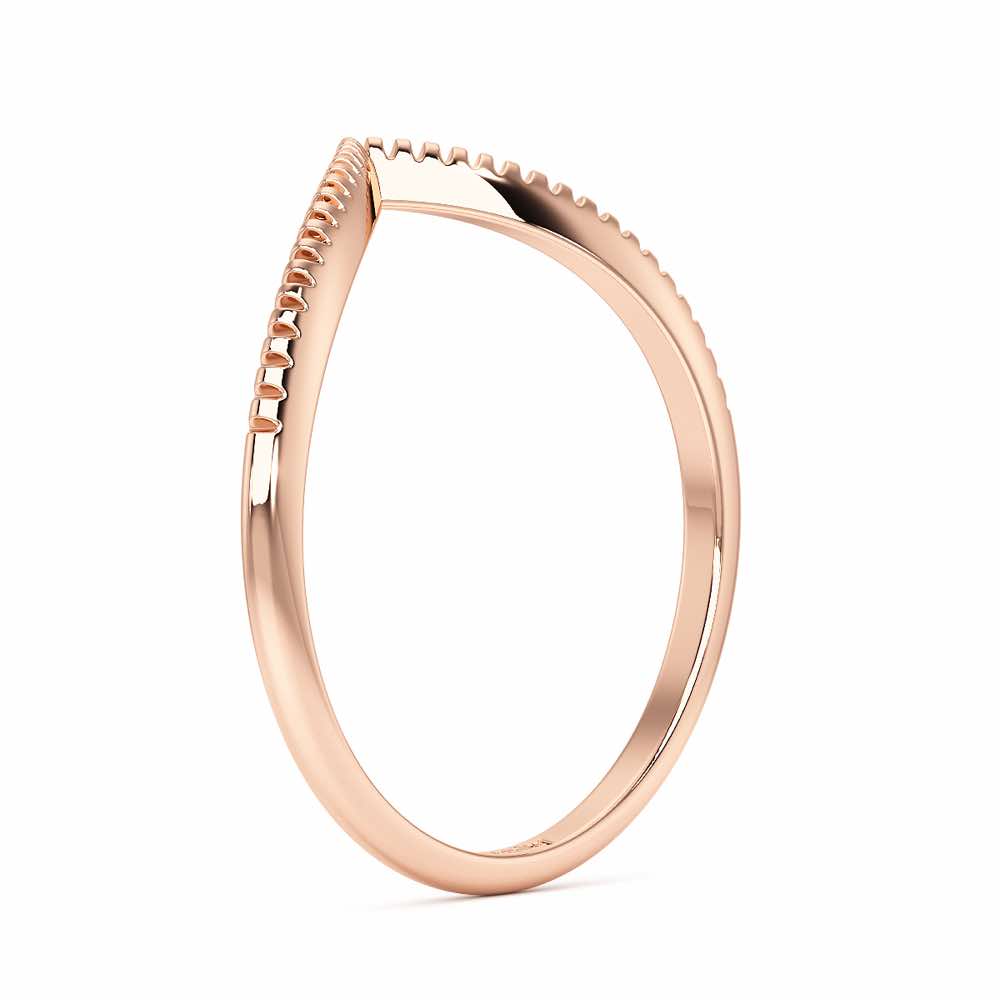 Glena Apex Silver Ring - Rose Gold - Image 4
