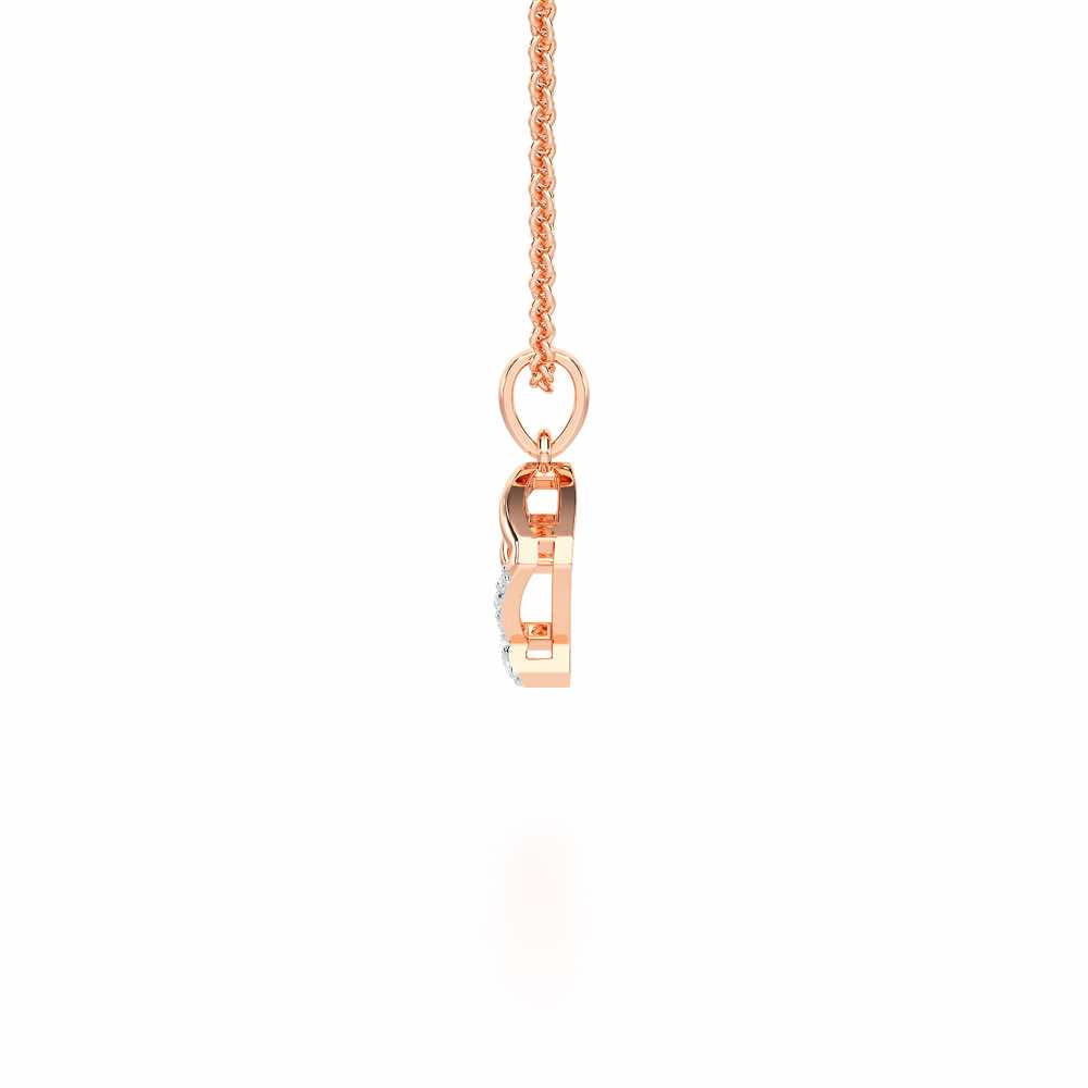 Flicker Joy Silver Pendant - Rose Gold - Image 4