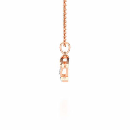 Flicker Joy Silver Pendant - Rose Gold - Image 4