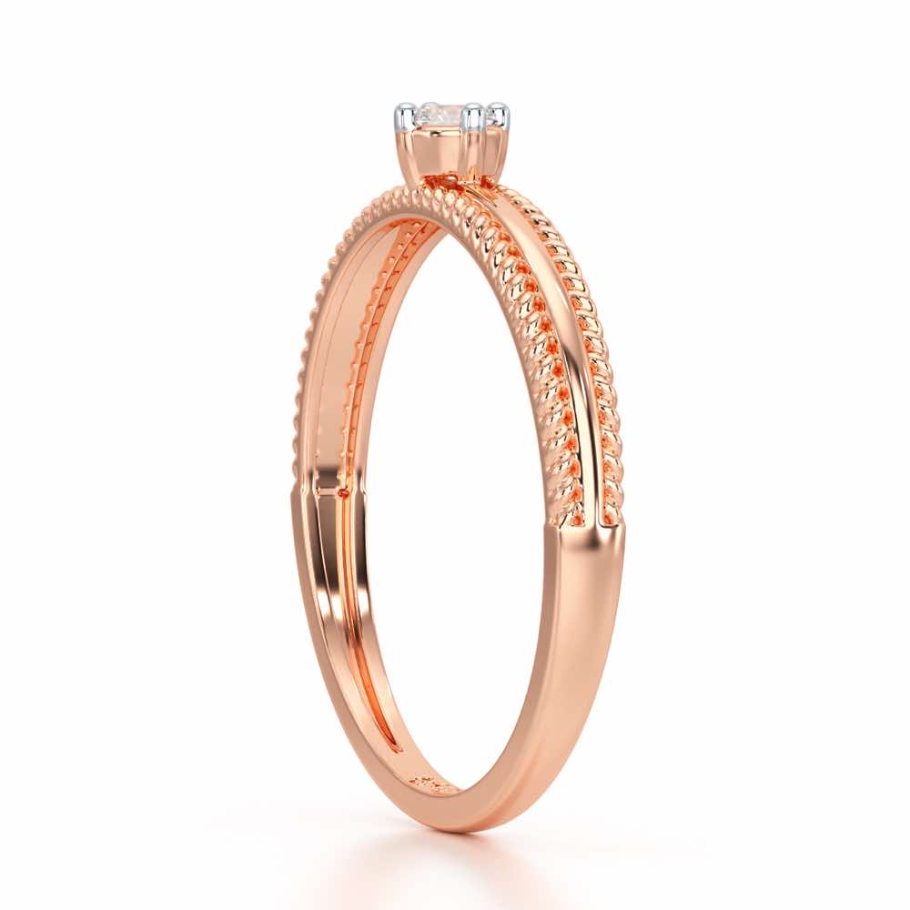 Grace Queen Silver Ring - Rose Gold - Image 4