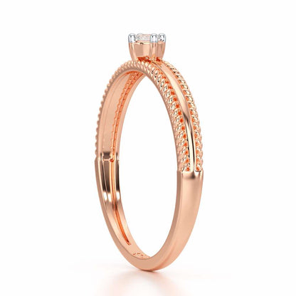 Grace Queen Silver Ring - Rose Gold - Image 4
