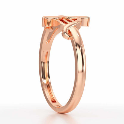 Knox Mystery Silver Ring For Women - Rose Gold - Image 4