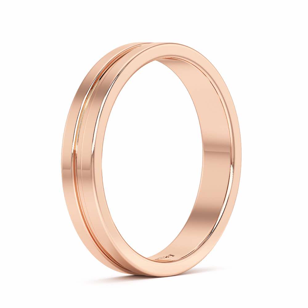 Amethyst Silver Ring - Rose Gold - Image 4