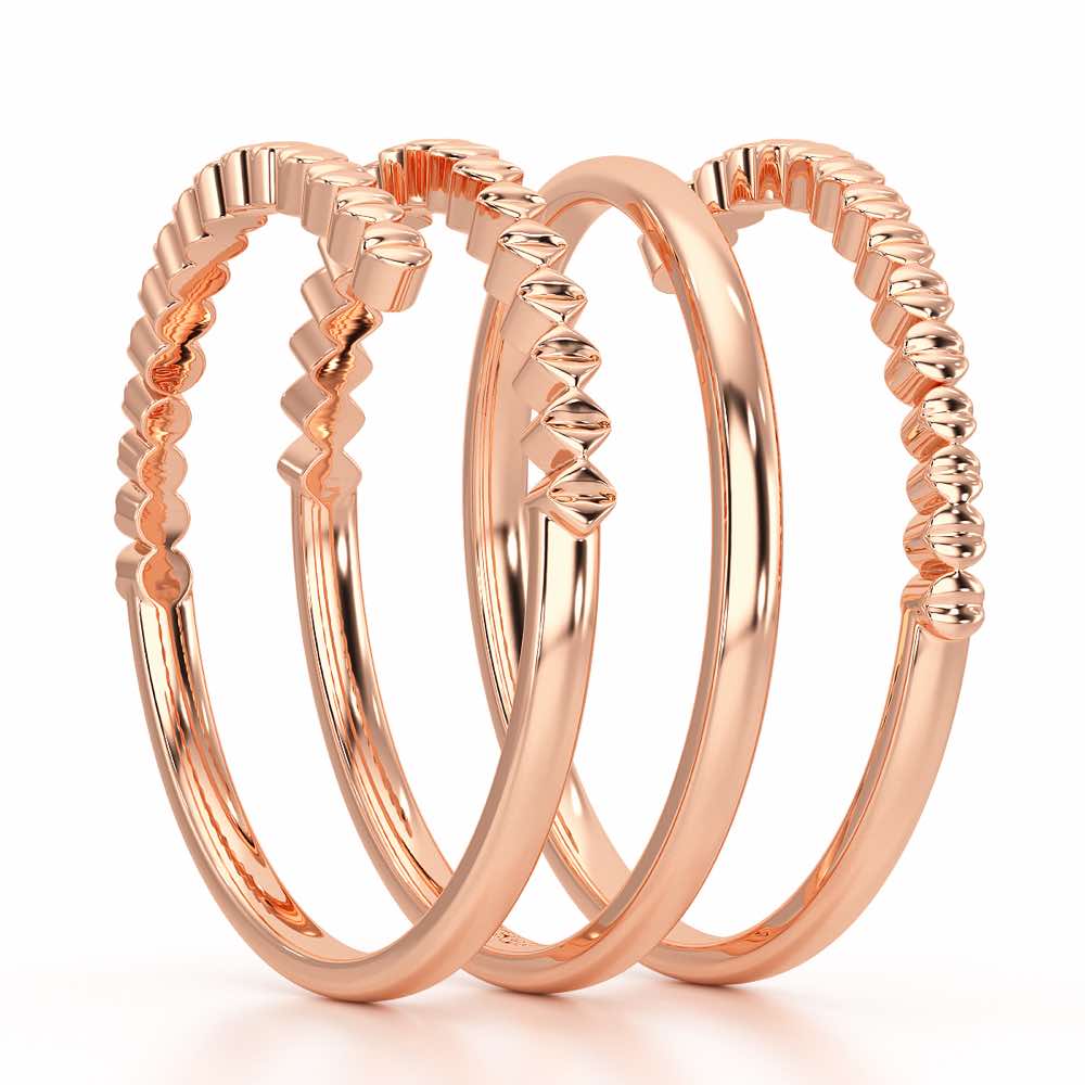 Spring Sing Silver Ring - Rose Gold - Image 4