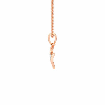 Onkar Aura Silver Pendant - Rose Gold - Image 4