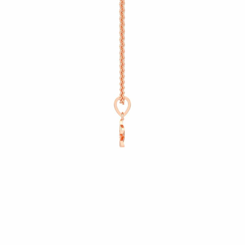 Blossom Bliss Silver Pendant - Rose Gold - Image 4