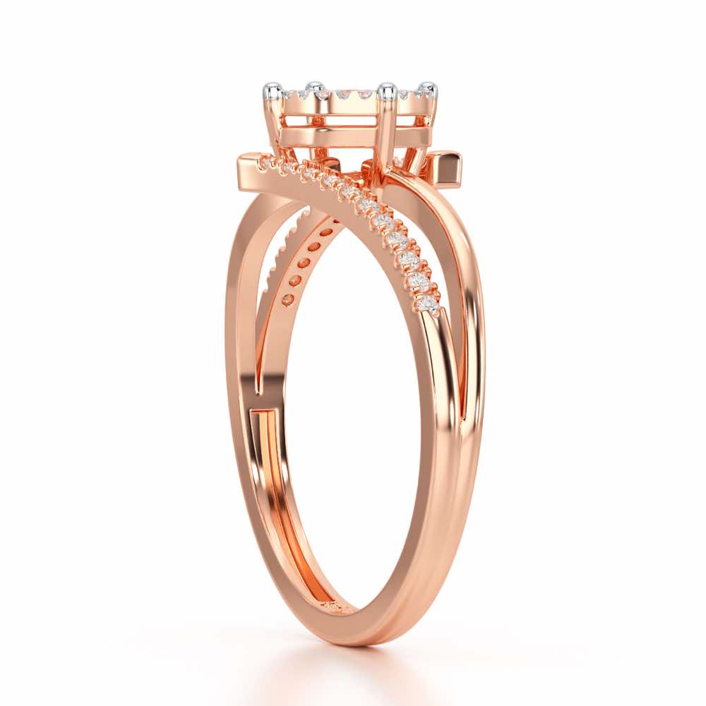 Shine Source Silver Ring - Rose Gold - Image 4