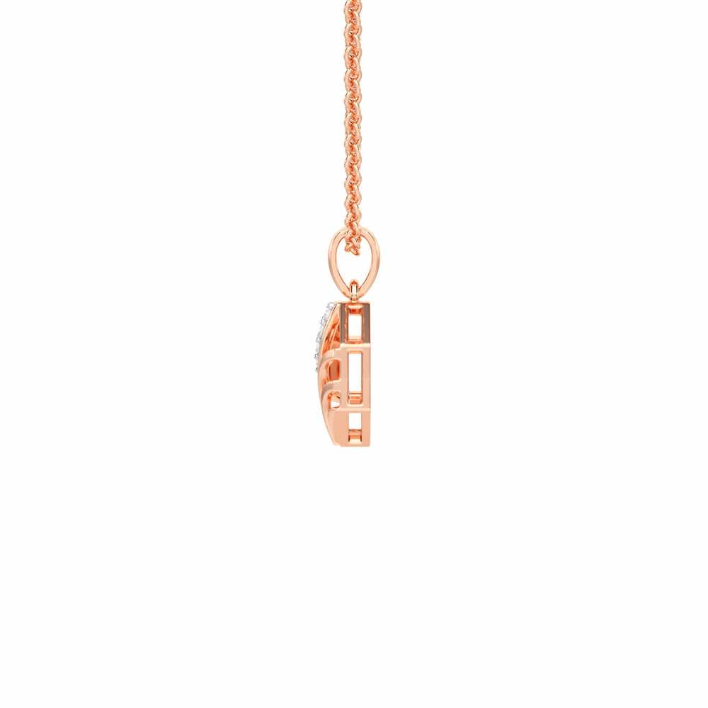 Eternal Glow Silver Pendant - Rose Gold - Image 4