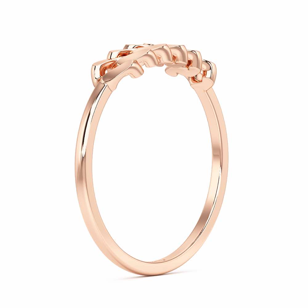 Moonlit Chain Women Ring - Rose Gold - Image 4