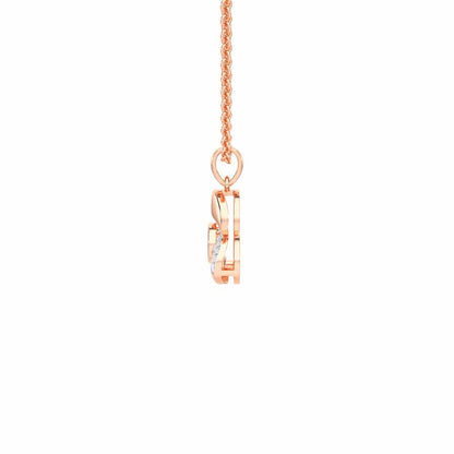 Eye of Fortitude Silver Pendant - Rose Gold - Image 4