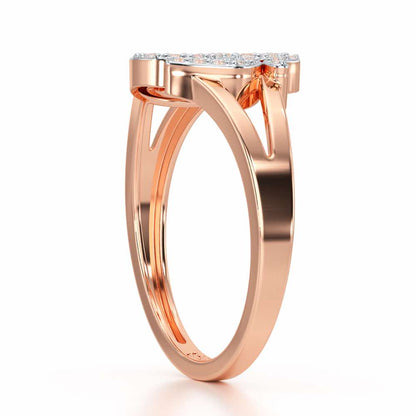 Pristine Om Silver Ring - Rose Gold - Image 4