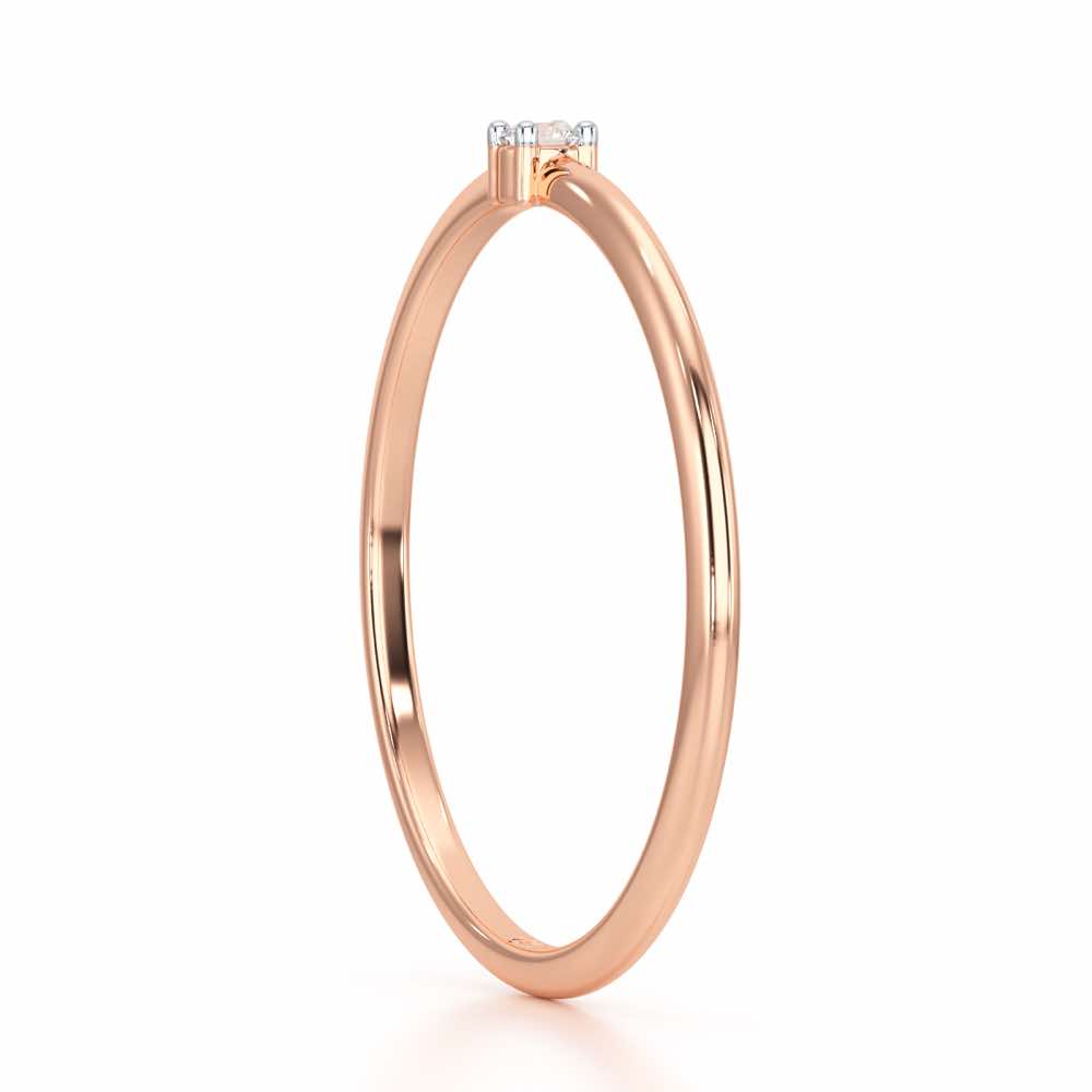 Divine Touch Silver Ring - Rose Gold - Image 4