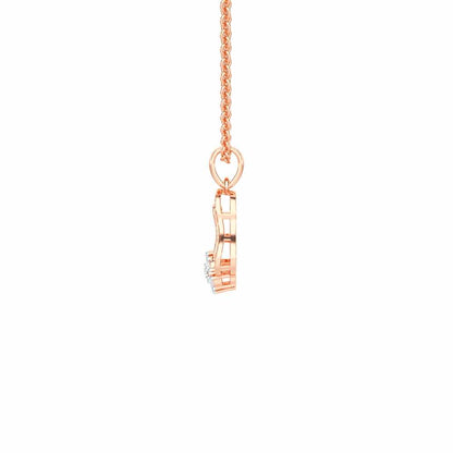 Pure Radiance Silver Pendant - Rose Gold - Image 4