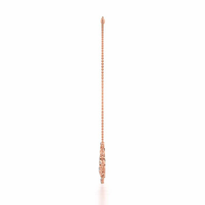 Ocean Serenity Silver Necklace - Rose Gold - Image 4
