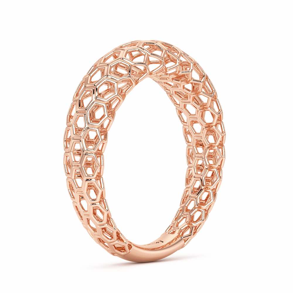 Mila Silver Ring - Rose Gold - Image 4
