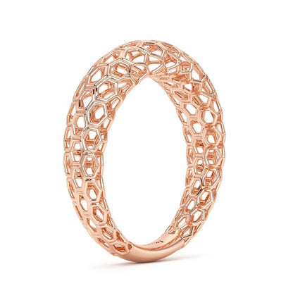 Mila Silver Ring - Rose Gold - Image 4