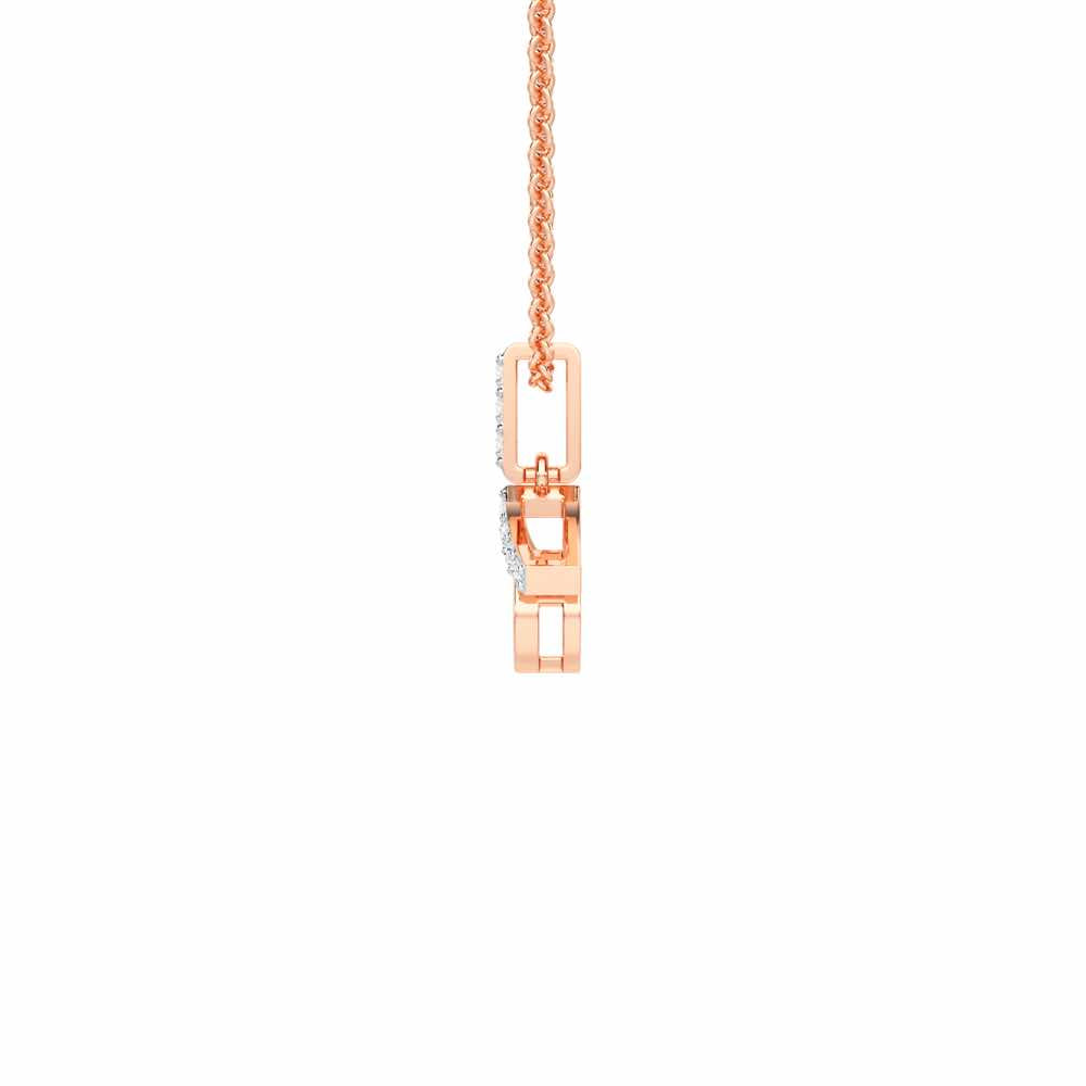 Eternal Shield Silver Pendant - Rose Gold - Image 4