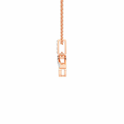 Eternal Shield Silver Pendant - Rose Gold - Image 4