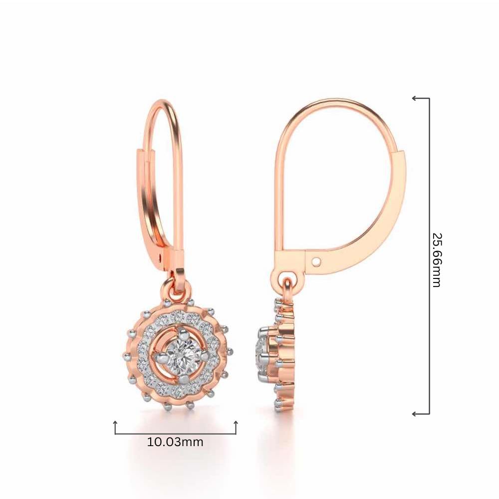 Embellished Silver Drops - Rose Gold - Image 4