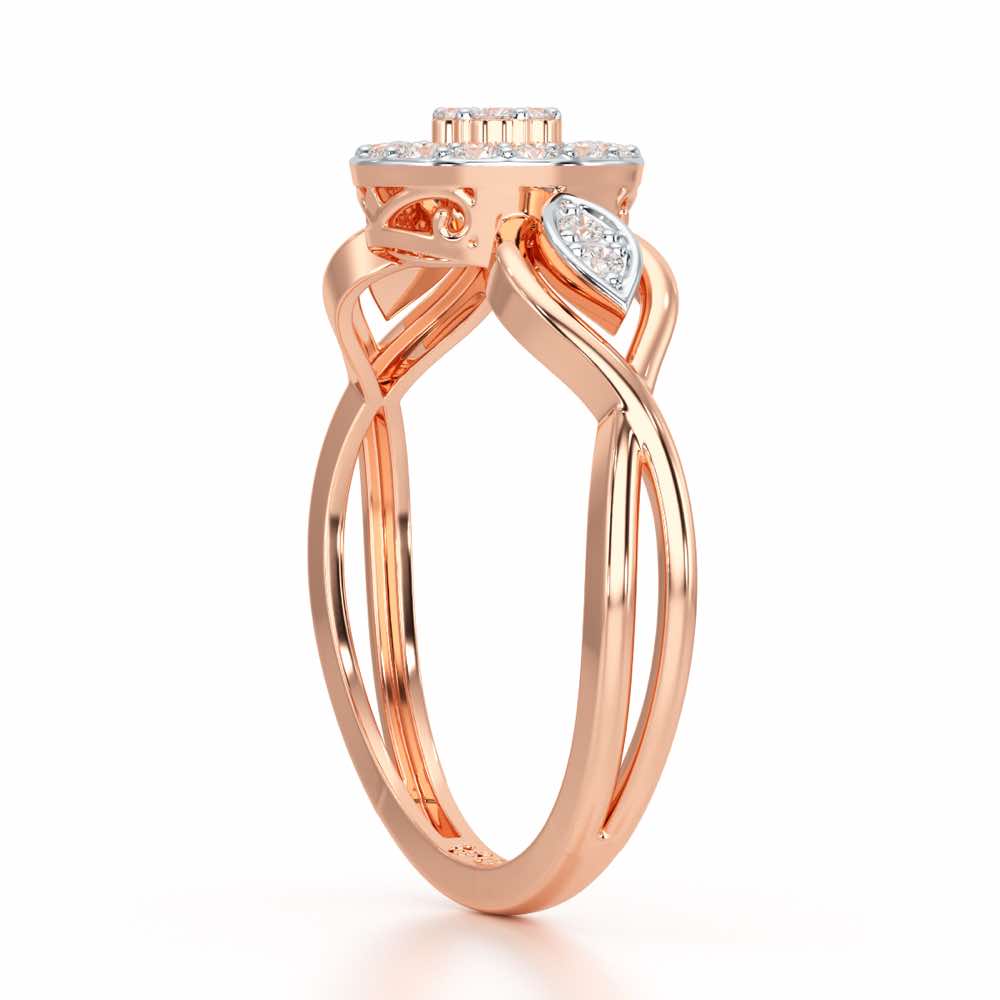 Luminis Attraction Silver Ring - Rose Gold - Image 4