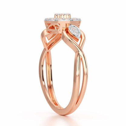 Luminis Attraction Silver Ring - Rose Gold - Image 4