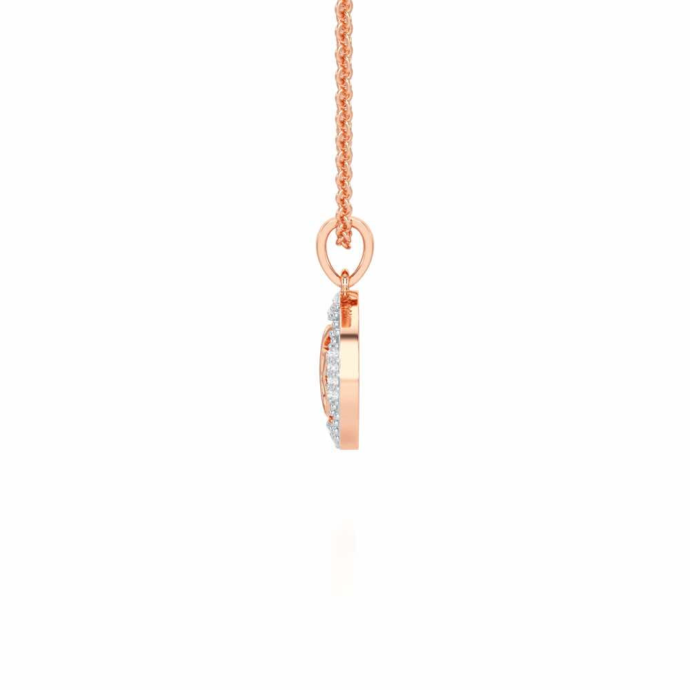 Ek Onkar Divine Silver Pendant - Rose Gold - Image 4