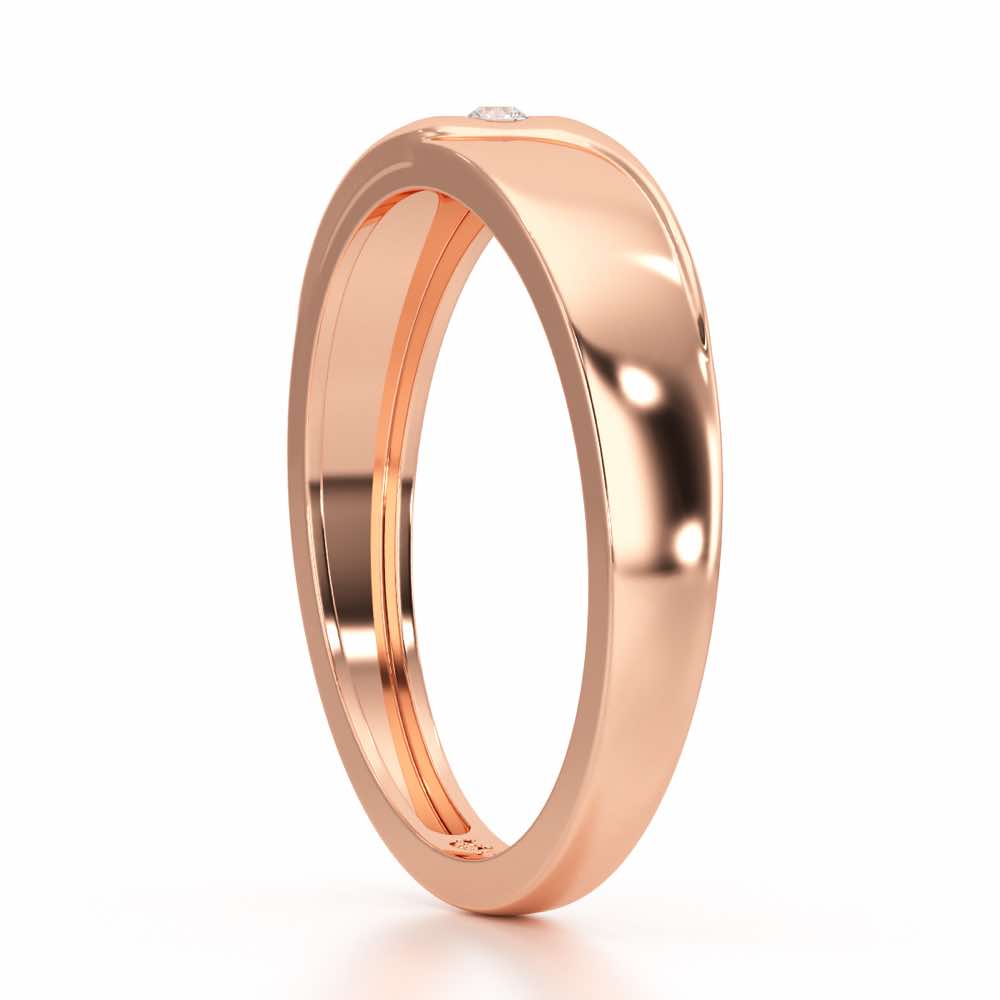 Noctura Silver Ring For Men - Rose Gold - Image 4