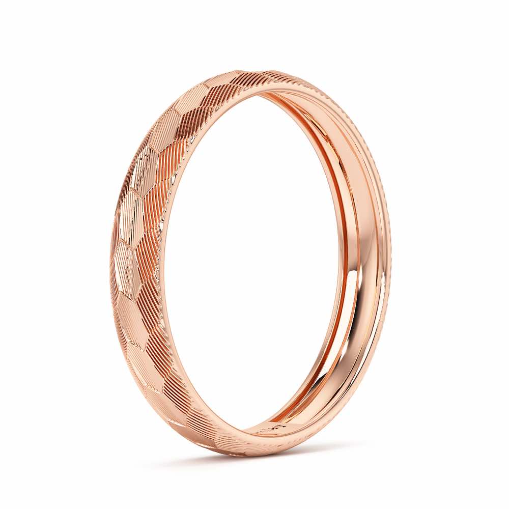 Lumi Silver Ring - Rose Gold - Image 4