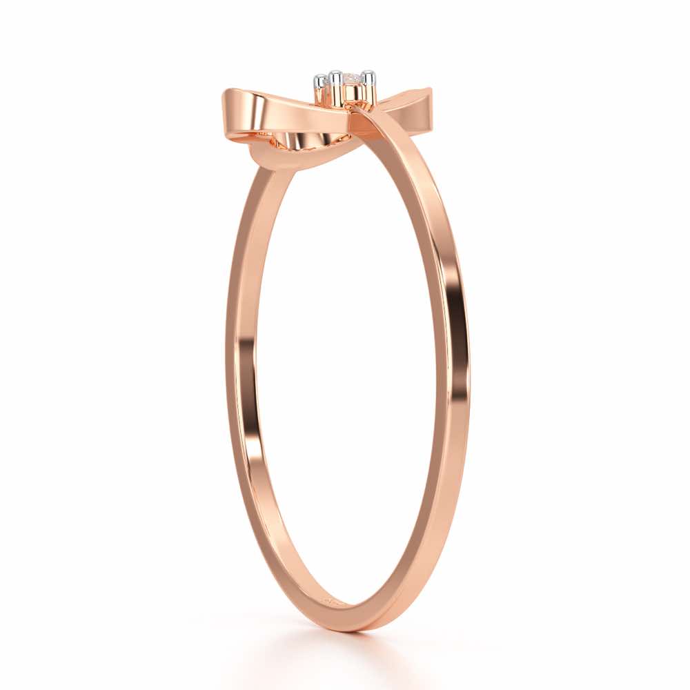 Clouding Silver Ring - Rose Gold - Image 4