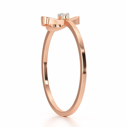 Clouding Silver Ring - Rose Gold - Image 4