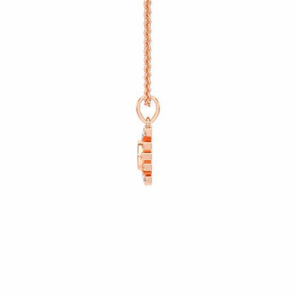 Fate Protector Silver Pendant - Rose Gold - Image 4