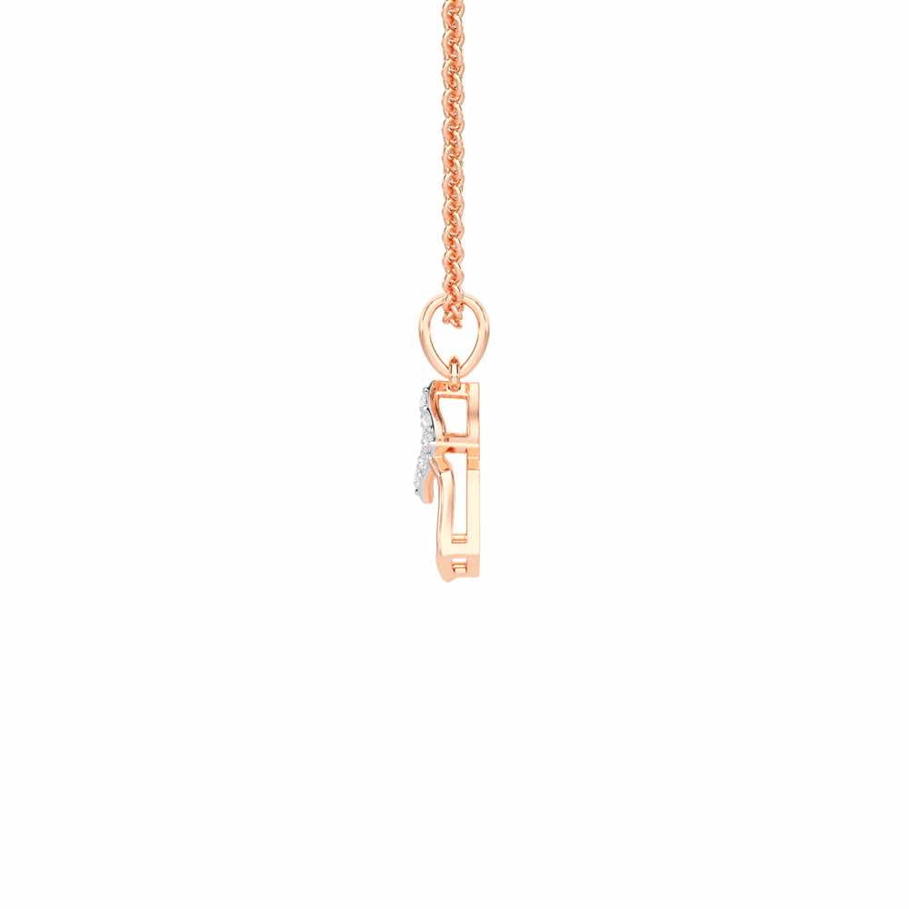 Silver Mist Silver Pendant - Rose Gold - Image 4