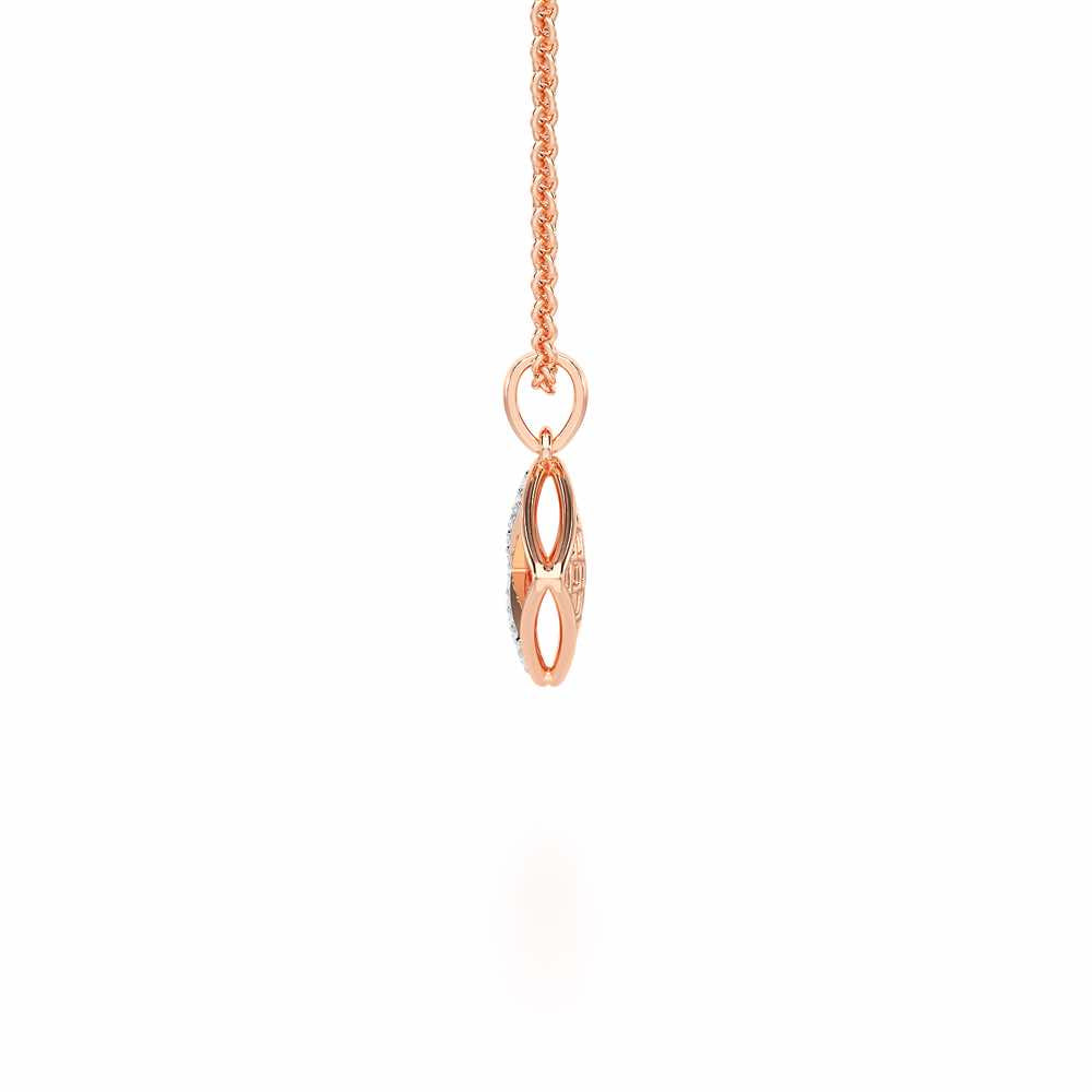 Luminous Bliss Silver Pendant - Rose Gold - Image 4