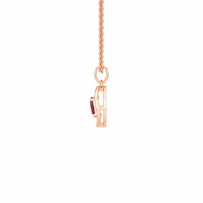 Gleam of Serenity Silver Pendant - Rose Gold - Image 4