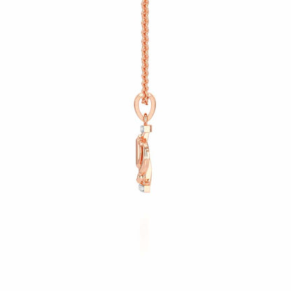 Khalsa Aura Silver Pendant - Rose Gold - Image 4