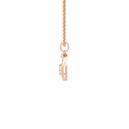 Vision of Peace Silver Pendant - Rose Gold - Image 4