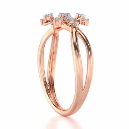 Bliss Silver Ring - Rose Gold - Image 4