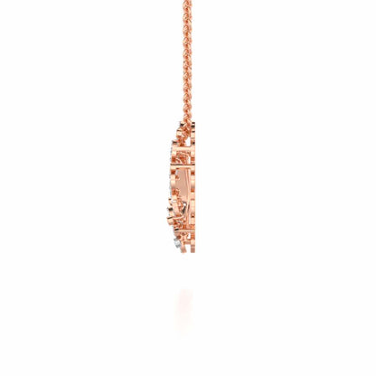 Melodic Bliss Silver Pendant - Rose Gold - Image 4