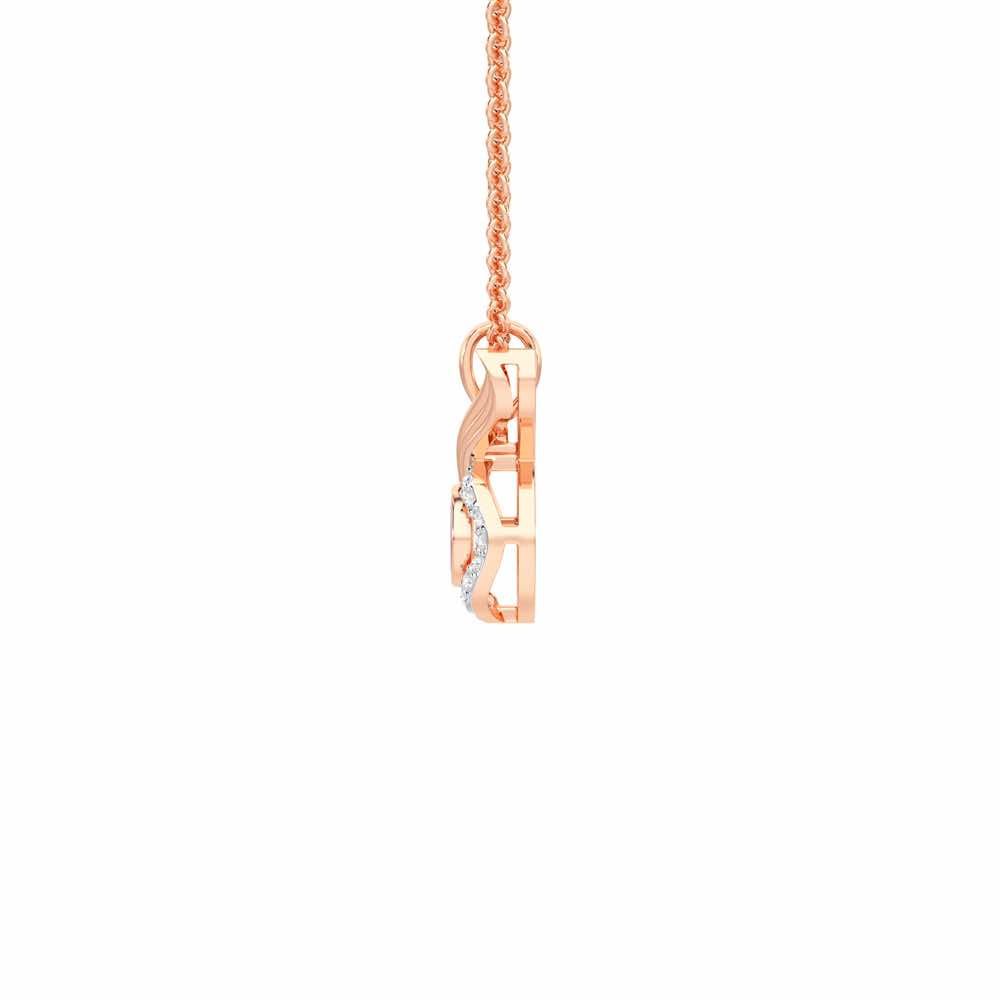 Divine Shield Silver Pendant - Rose Gold - Image 4