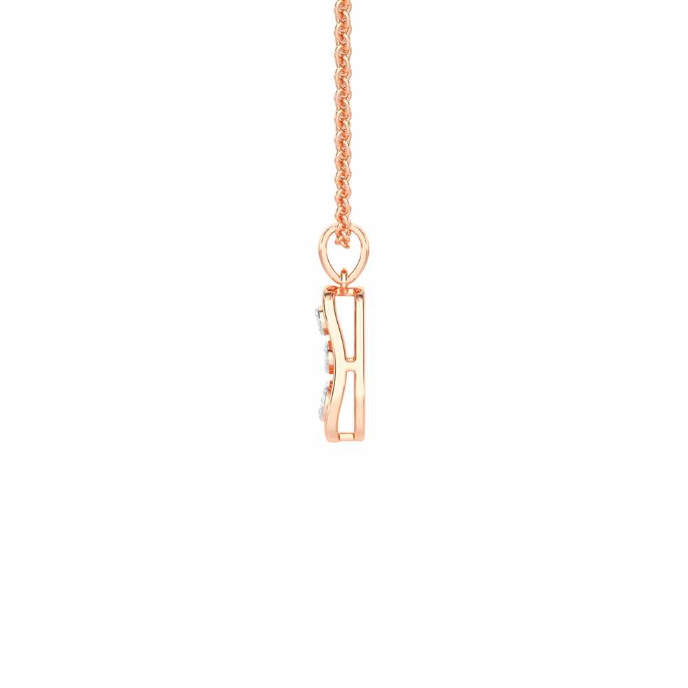 Twilight Spark Silver Pendant - Rose Gold - Image 4