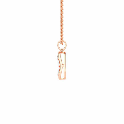 Twilight Spark Silver Pendant - Rose Gold - Image 4