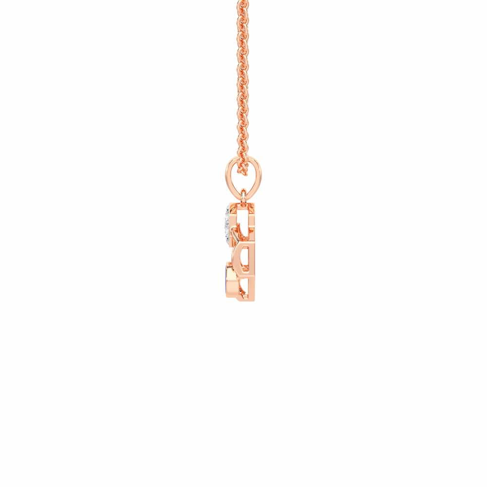 Seeing Shield Silver Pendant - Rose Gold - Image 4