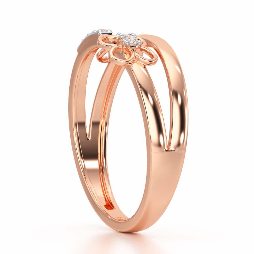 Spring Bliss Silver Ring - Rose Gold - Image 4