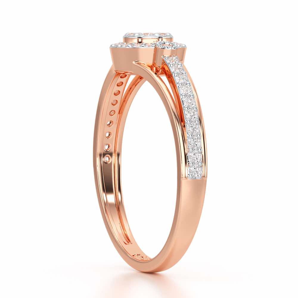Impeccable Sheen Silver Ring - Rose Gold - Image 4