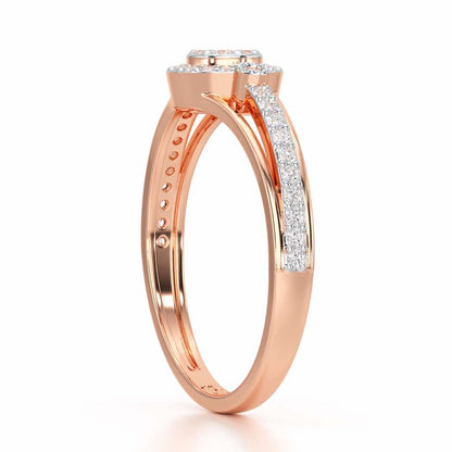 Impeccable Sheen Silver Ring - Rose Gold - Image 4