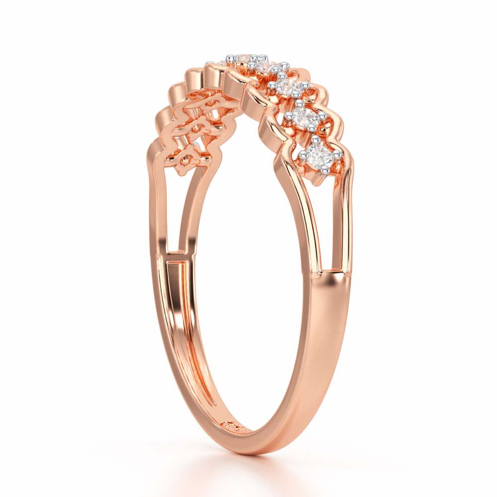 Unbounded Silver Ring - Rose Gold - Image 4