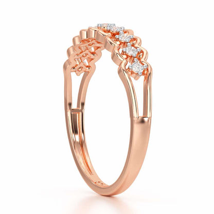 Unbounded Silver Ring - Rose Gold - Image 4