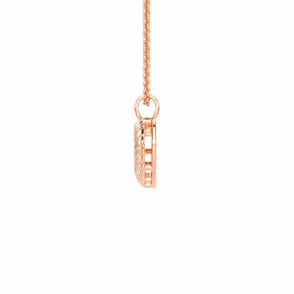 Heart Grace Silver Pendant - Rose Gold - Image 4