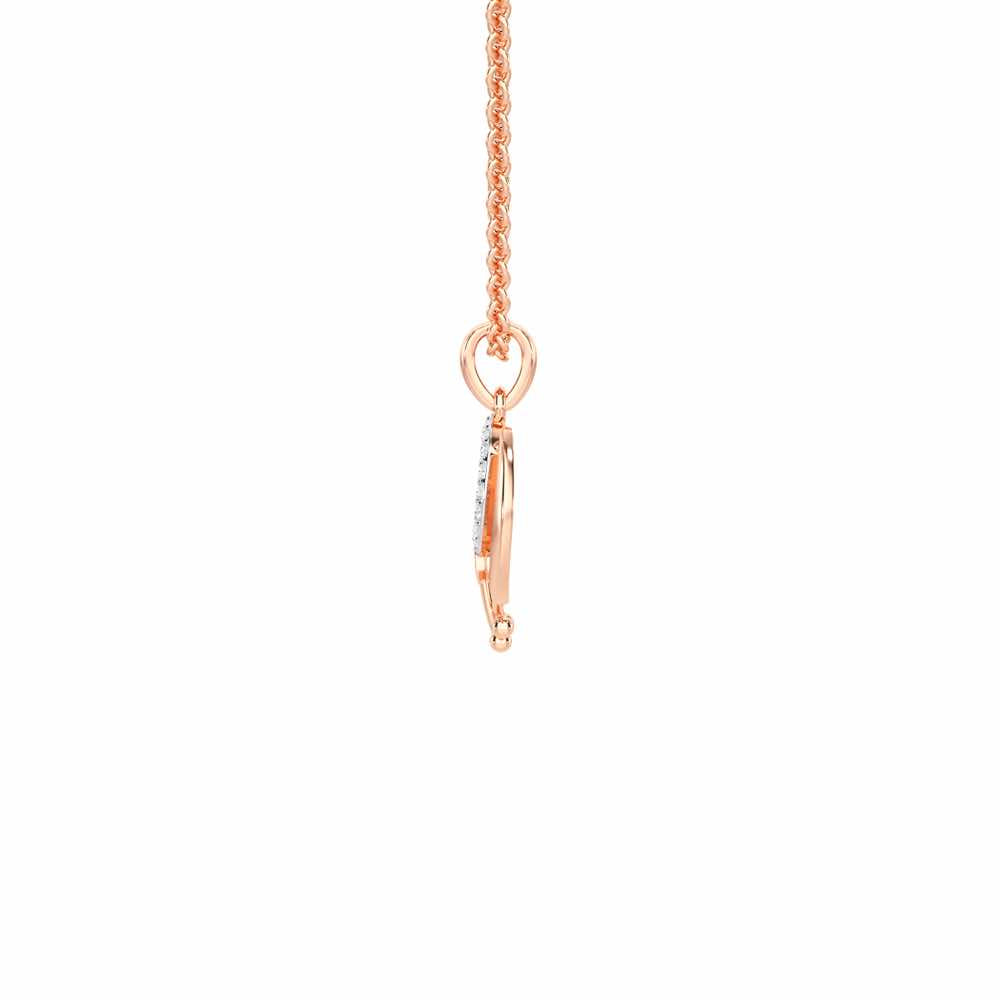 Khalsa Meher Silver Pendant - Rose Gold - Image 4